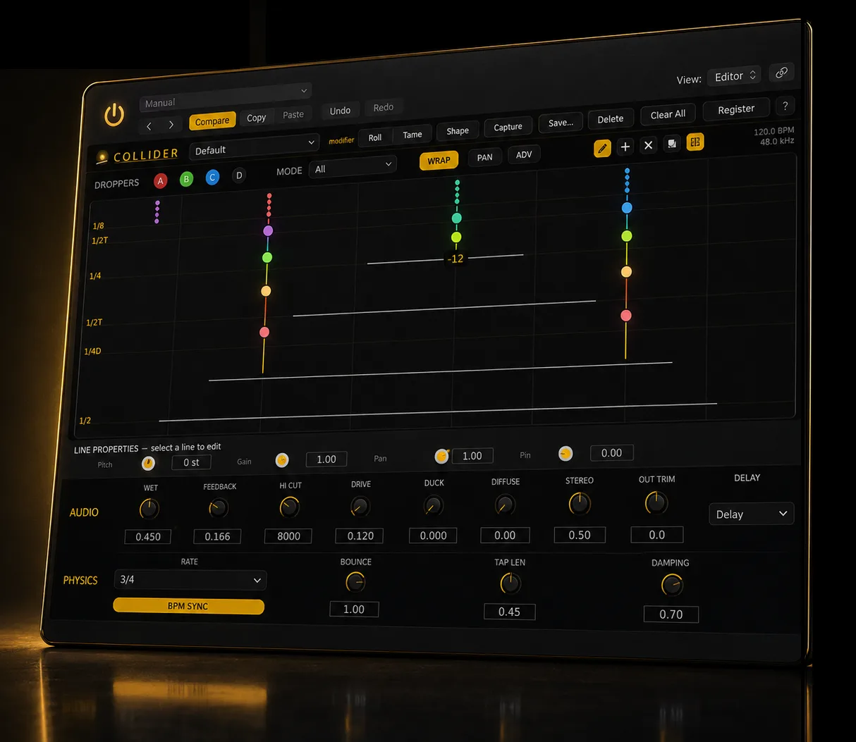 Collider - physics-based delay plugin